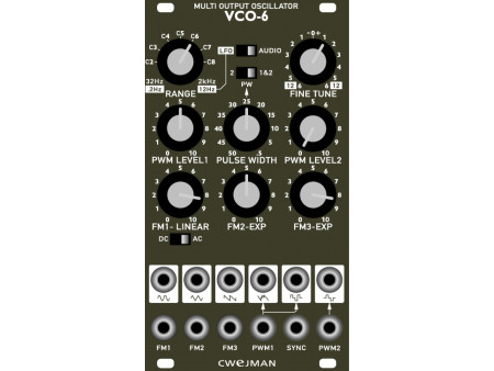 CWEJMAN VCO-6 MULTI OUTPUT OSCILLATOR CWEJMAN VCO-6 MULTI OUTPUT OSCILLATOR